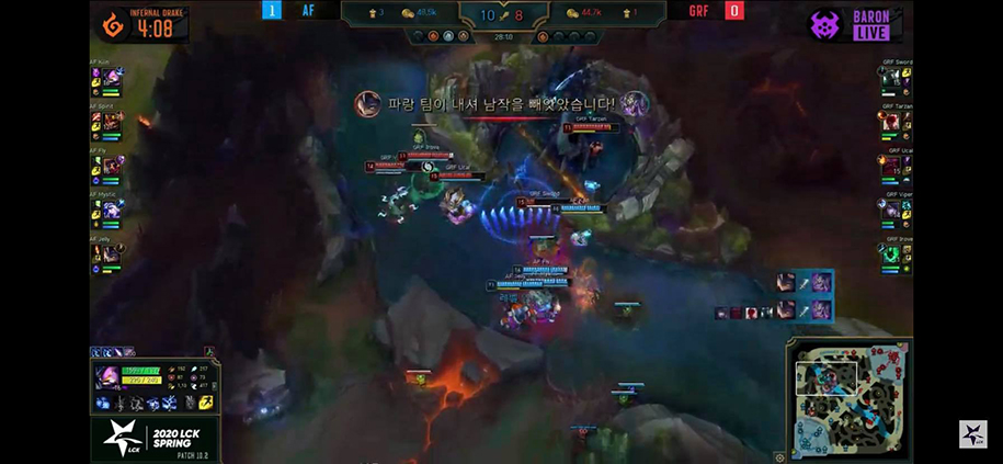 Support cướp baron, xạ thủ 2vs5 thành công, AF đánh bại Griffin cực kỳ thuyết phục
