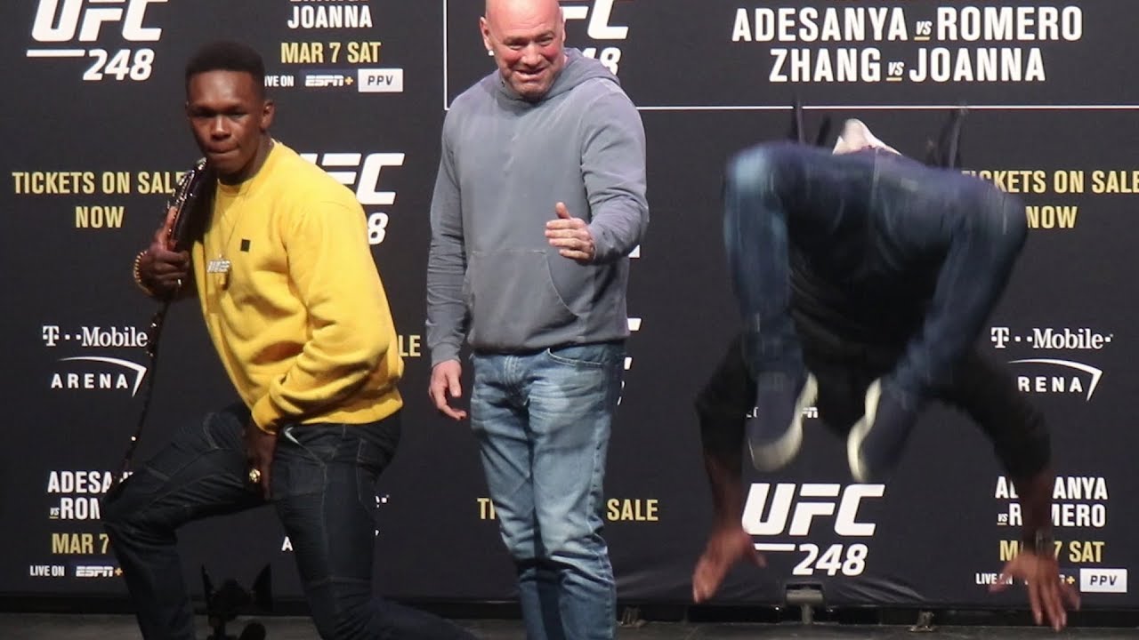 Romero và Adesanya dance battle ngay buổi face-off