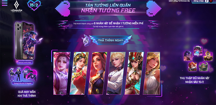 Chuỗi sự kiện Valentine Liên Quân Mobile