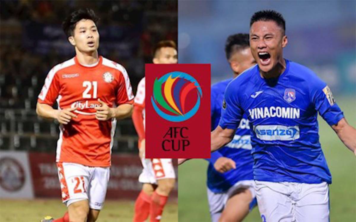 Bảng xếp hạng AFC Cup 2020 của TPHCM và Than Quảng Ninh