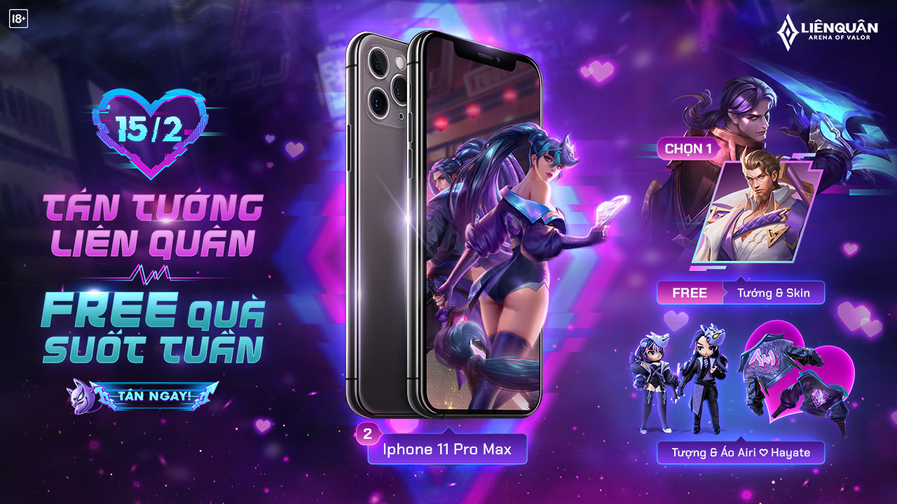 Chuỗi sự kiện Valentine Liên Quân Mobile
