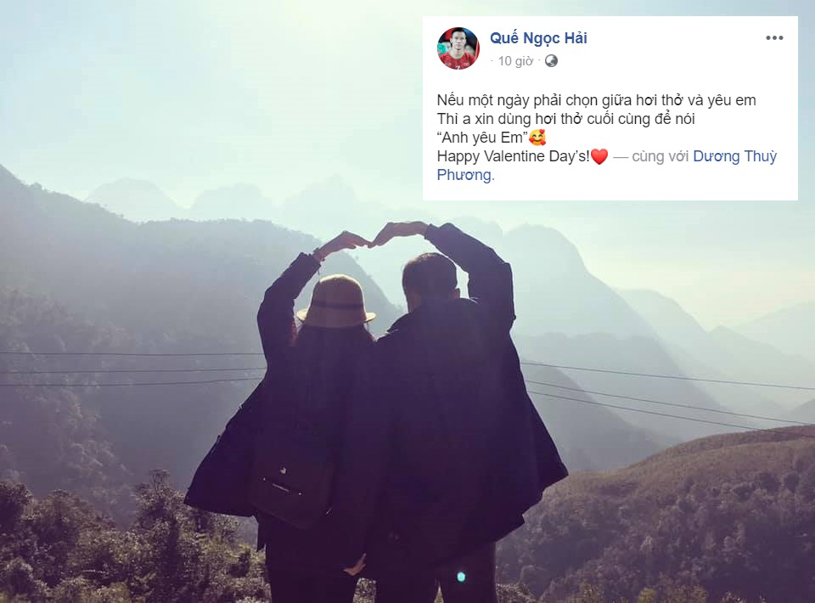 Ngày Valentine của các cầu thủ Việt: Quang Hải cô đơn phòng gym, Đình Trọng, Văn Đức rạng rỡ
