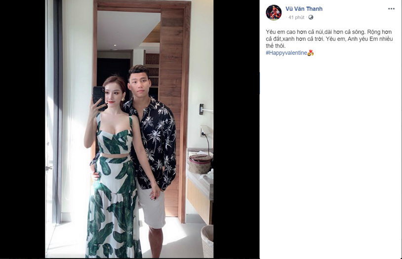 Ngày Valentine của các cầu thủ Việt: Quang Hải cô đơn phòng gym, Đình Trọng, Văn Đức rạng rỡ