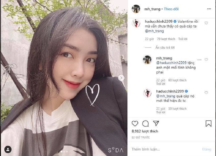 Các cầu thủ Việt thể hiện tình cảm thế nào trong ngày Valentine?