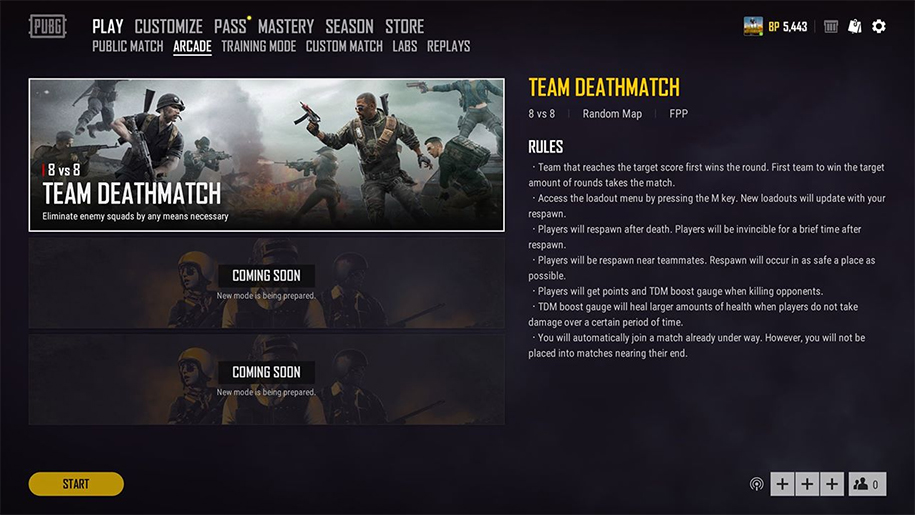 Những điều cần biết về chế độ Team Deathmatch của PUBG: