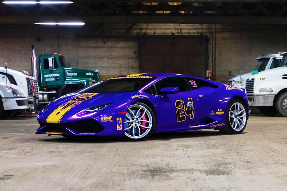Cận cảnh siêu xe Lamborghini Huracan cực độc của một fan cuồng Kobe Bryant