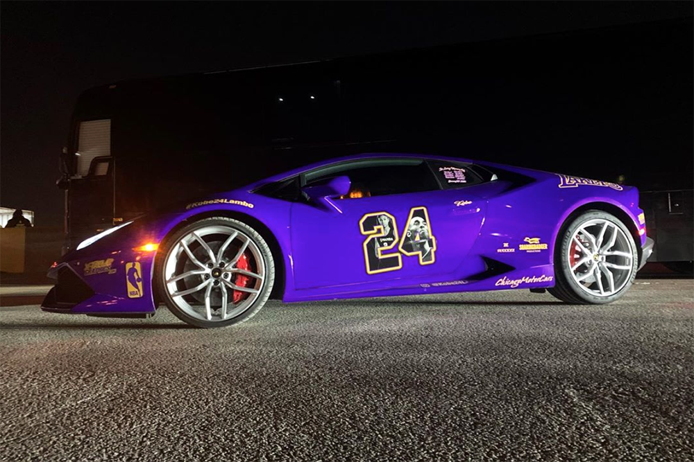 Cận cảnh siêu xe Lamborghini Huracan cực độc của một fan cuồng Kobe Bryant