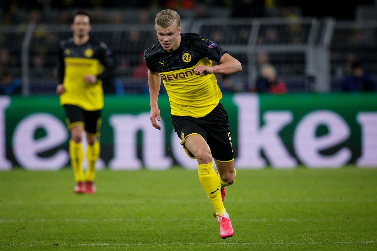 Haaland chạy nước rút gần bằng kỷ lục thế giới trong trận Dortmund vs PSG