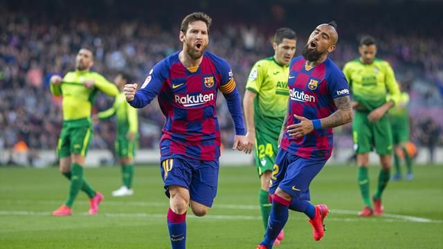 Messi lập cột mốc ghi bàn kỳ vĩ cùng Barca và đội tuyển Argentina Messi lập cột mốc ghi bàn kỳ vĩ cùng Barca và đội tuyển Argentina