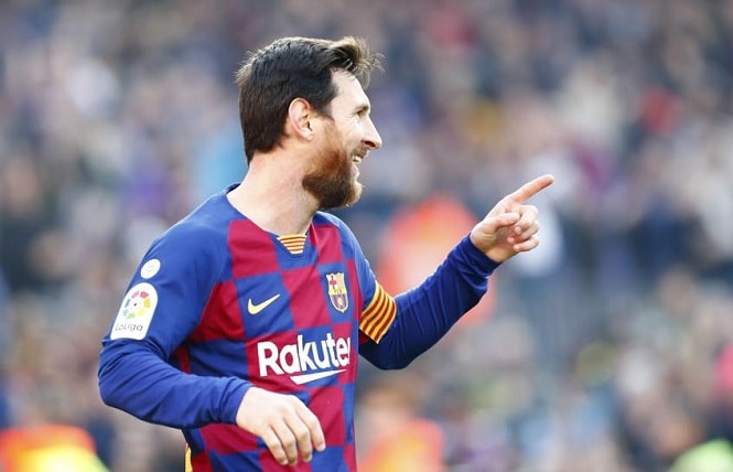 Messi chỉ còn cách kỷ lục của Pele 17 bàn sau khi lập poker Messi chỉ còn cách kỷ lục của Pele 17 bàn sau khi lập poker