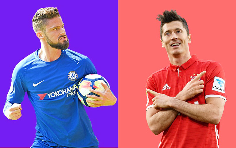 Đội hình ra sân dự kiến Chelsea vs Bayern Munich: Giroud đấu Lewandowski