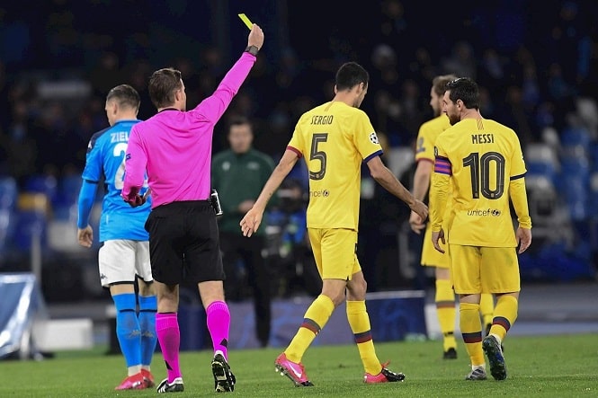 Messi và Griezmann có nguy cơ bị treo giò ở Cúp C1 với Barca