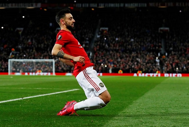 Bruno Fernandes được so sánh với huyền thoại MU sau trận thắng Brugge