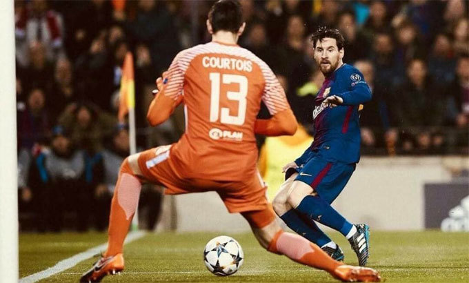 Messi có thành tích trái ngược khi gặp thủ môn Real Madrid ở Siêu kinh điển