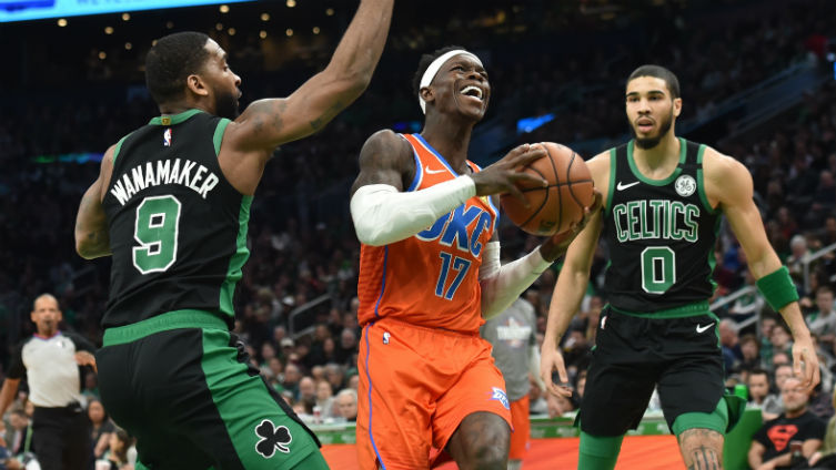 Dennis Schroder trở thành người hùng, OKC Thunder thắng sít sao Boston Celtics