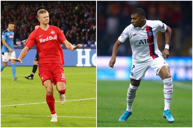 Haaland và Mbappe đọ sức ở Cúp C1 với số bàn bỏ xa Ronaldo và Messi