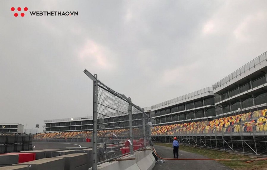 Khu thi công F1 tại Mỹ Đình vắng bóng công nhân