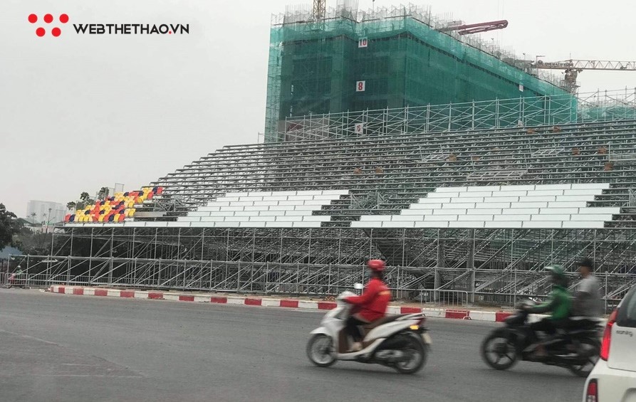 Khu thi công F1 tại Mỹ Đình vắng bóng công nhân