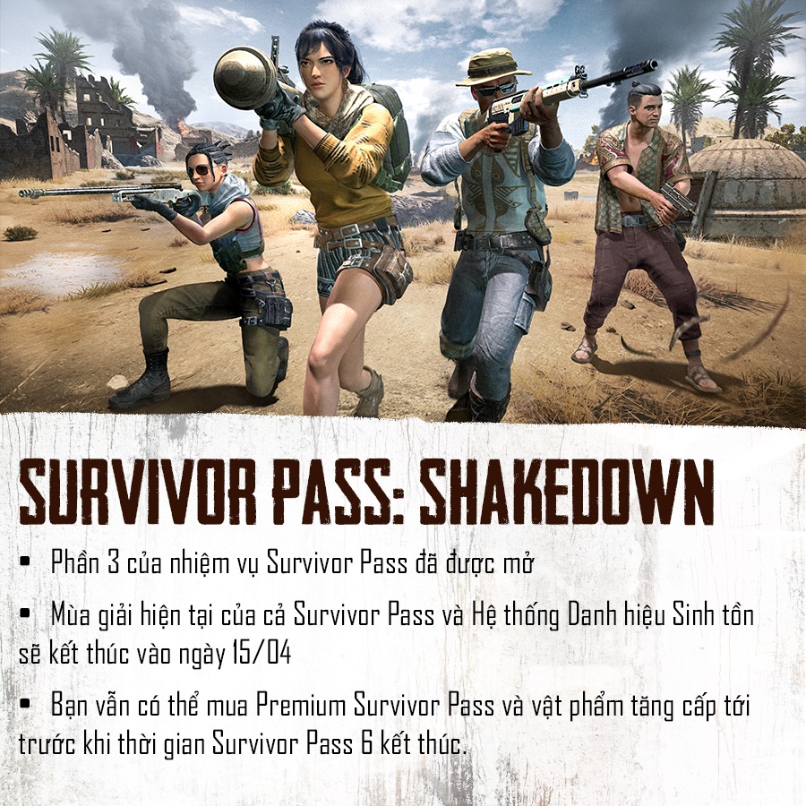 Chi tiết bản cập nhật PUBG 6.3:Ra mắt súng chống tăng mới