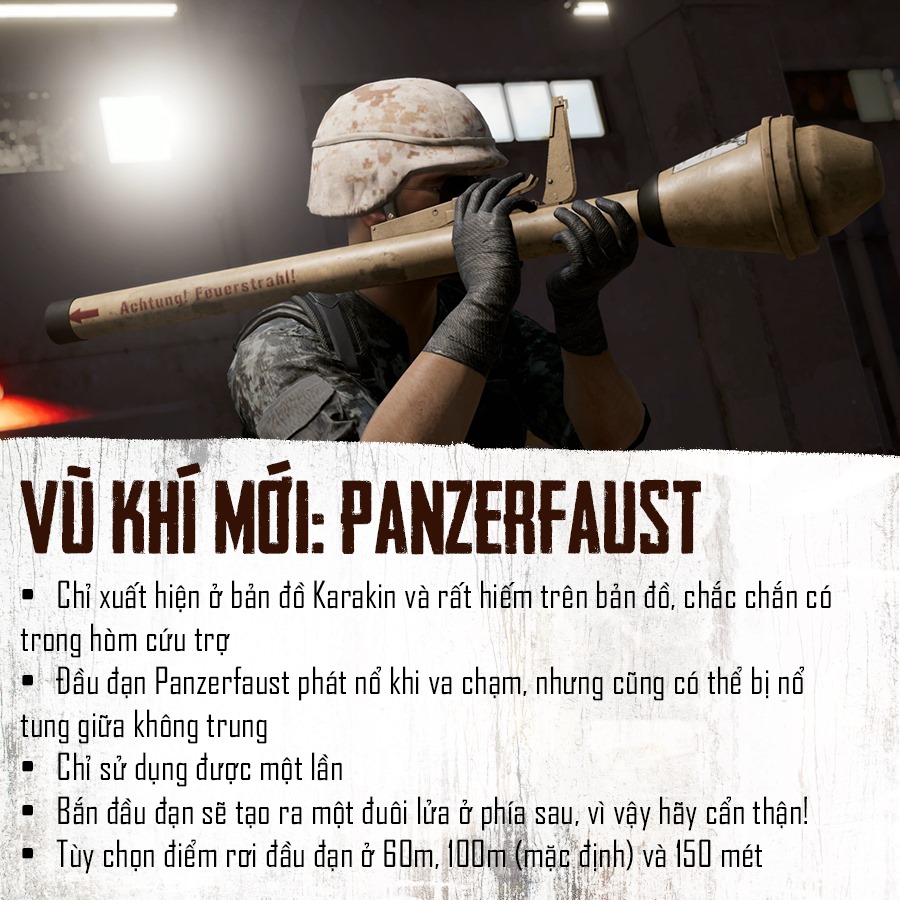 Chi tiết bản cập nhật PUBG 6.3:Ra mắt súng chống tăng mới