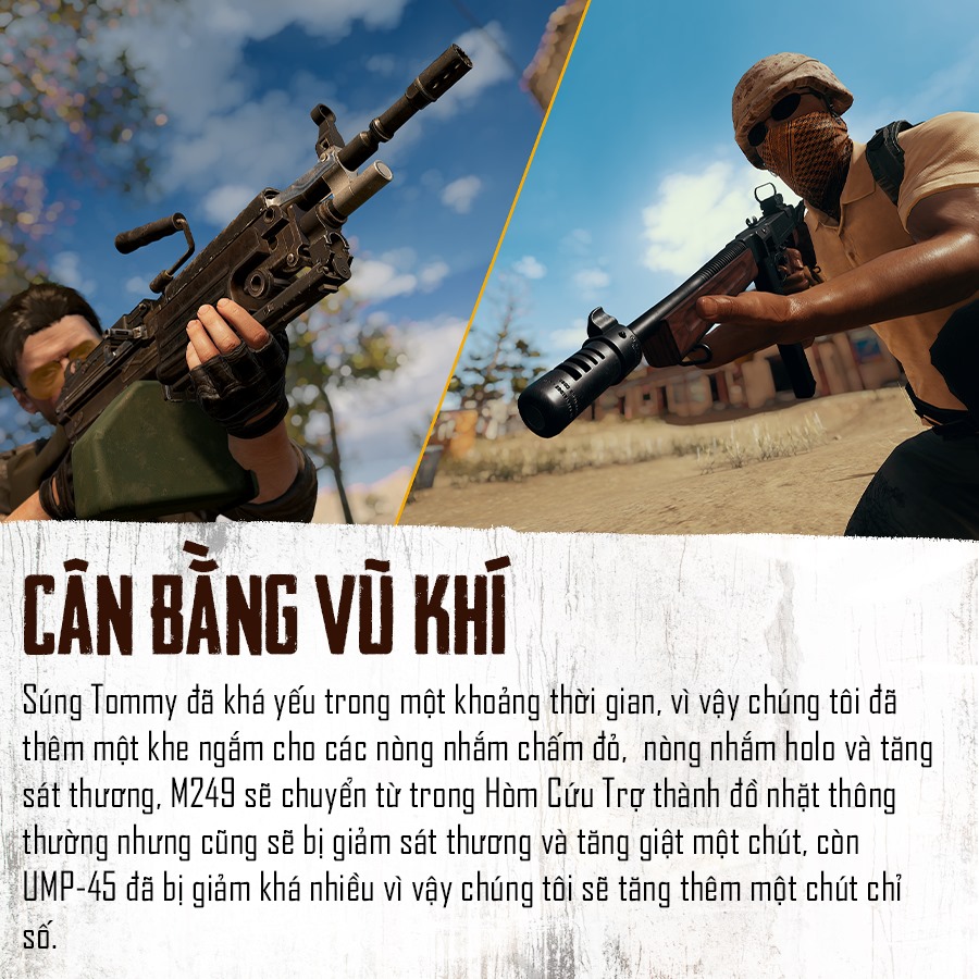 Chi tiết bản cập nhật PUBG 6.3:Ra mắt súng chống tăng mới