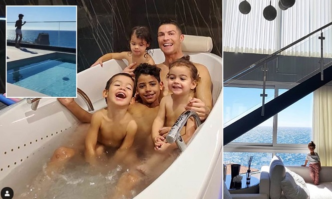 Biệt thự của Ronaldo như một thiên đường trong thời gian cách ly