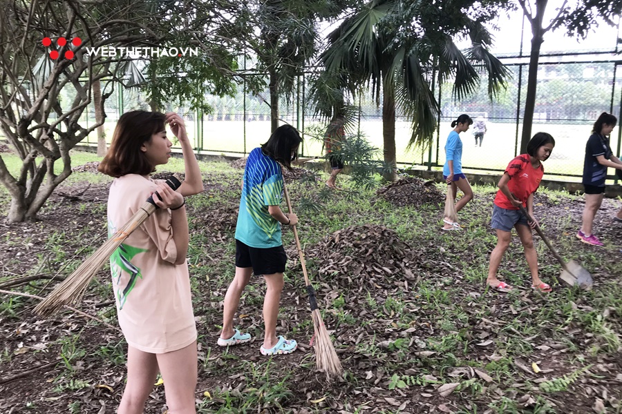 Sao điền kinh tổng vệ sinh đại bản doanh Nhổn phòng tránh dịch COVID-19