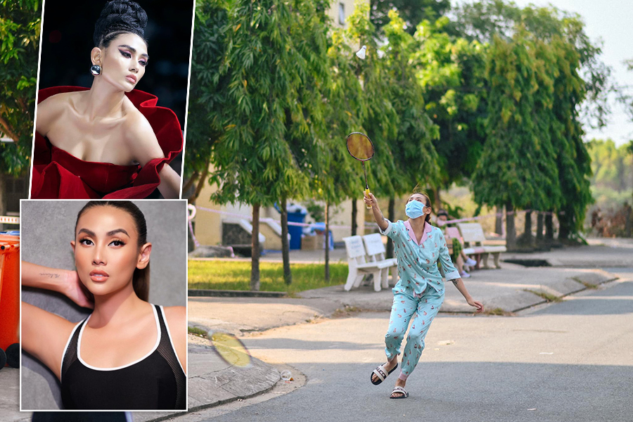 “Nữ hoàng catwalk” Võ Hoàng Yến bật mí hoạt động thể thao trong khu cách ly COVID-19