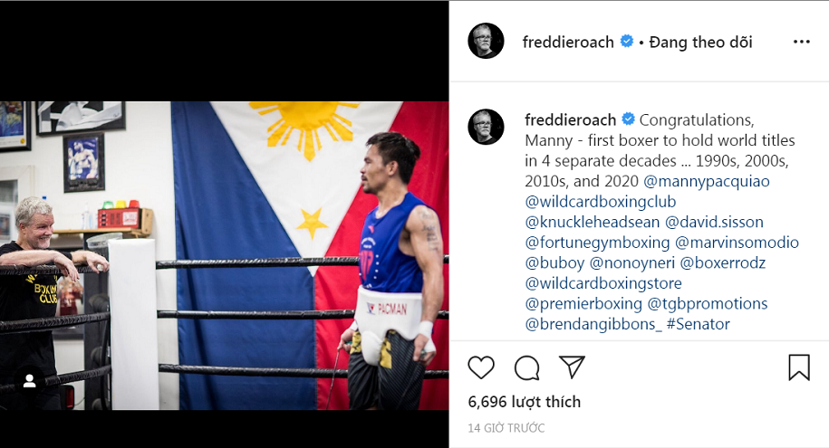Manny Pacquiao trở thành người đầu tiên giữ đai trong suốt 4 thập niên khác nhau Manny Pacquiao trở thành người đầu tiên giữ đai trong suốt 4 thập niên khác nhau
