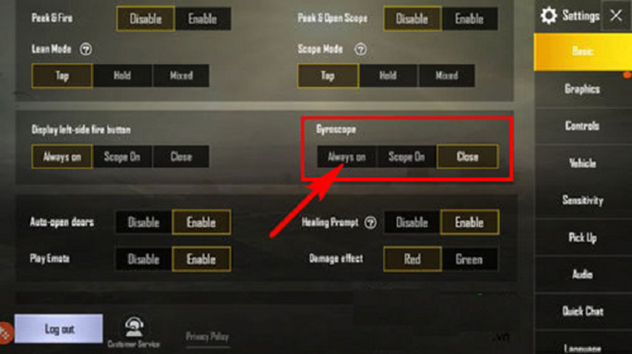 Gyroscope PUBG là gì?