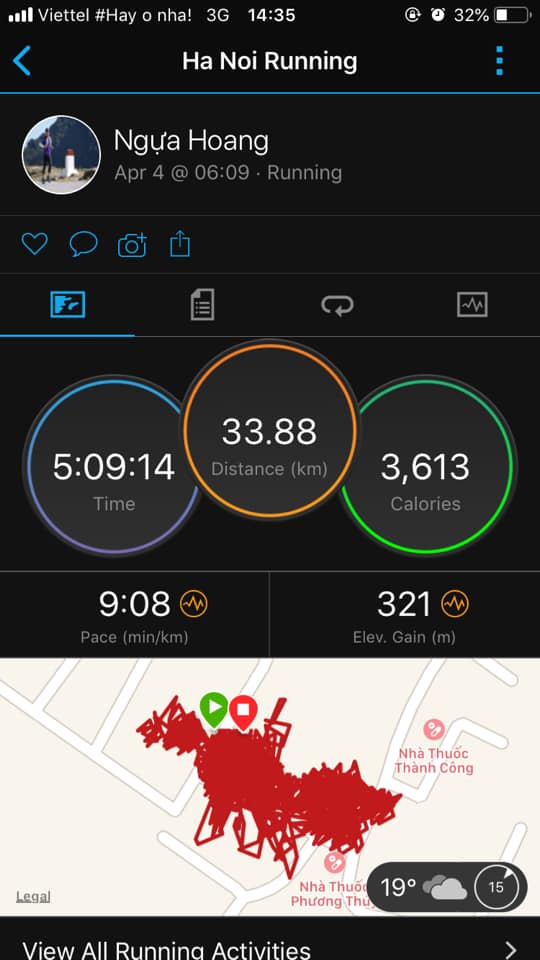 Chàng trai hoàn thành marathon với 1050 vòng quanh sân mừng sinh nhật tuổi 30 Chàng trai hoàn thành marathon với 1050 vòng quanh sân mừng sinh nhật tuổi 30