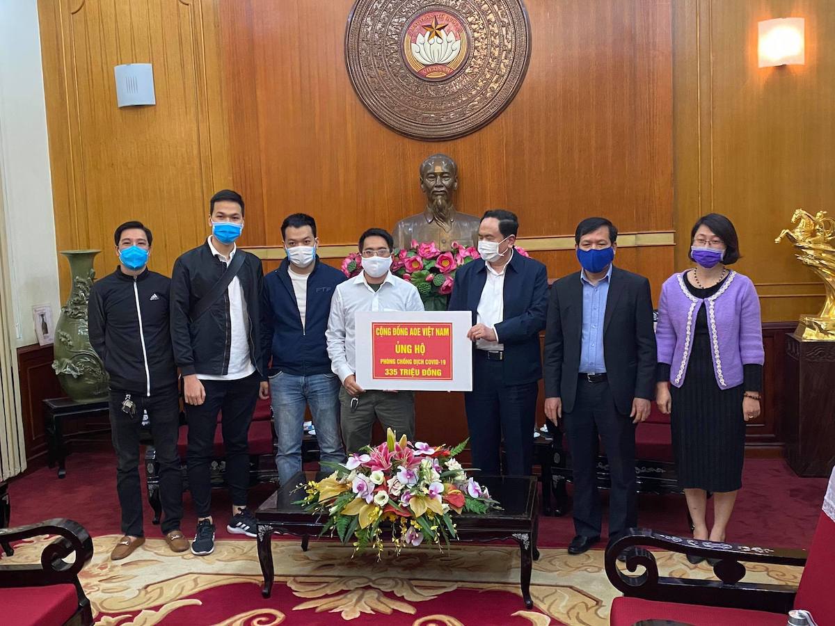 AOE Việt Nam chung tay đẩy lùi đại dịch COVID-19