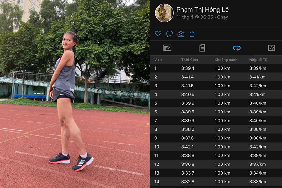 Hồng Lệ có kỷ lục cá nhân 21km “khủng” cổ động y bác sĩ chống dịch COVID-19