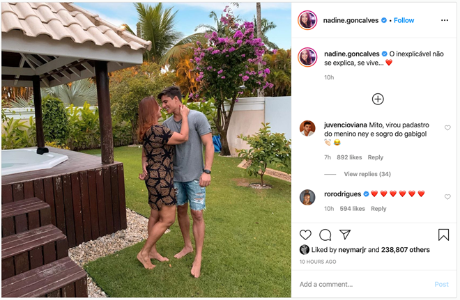 Neymar nói gì khi mẹ hẹn hò cùng game thủ Tiago Ramos mới 22 tuổi?