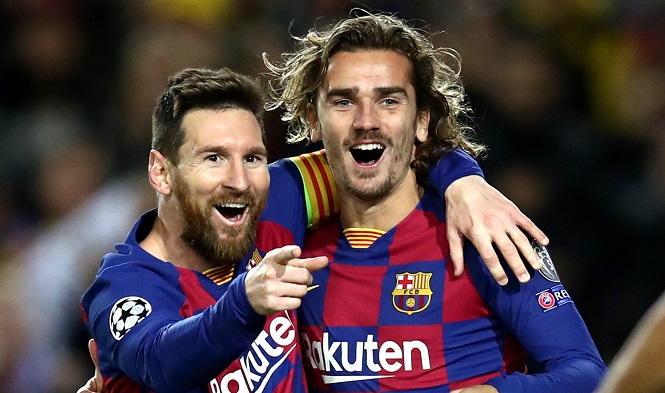 Messi và Griezmann vô đối về bàn thắng bằng chân trái tại La Liga