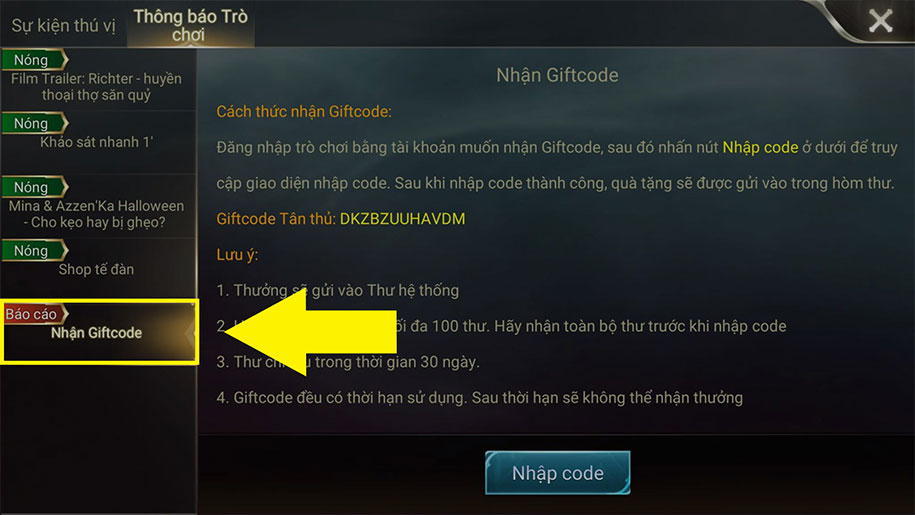 Hàng loạt các trang giả mạo giftcode Liên Quân Mobile, game thủ cần tỉnh táo Hàng loạt các trang giả mạo giftcode Liên Quân Mobile, game thủ cần tỉnh táo