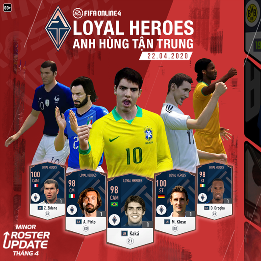 Vị trí nào cho Kaka và Pirlo mùa LH trong FO4