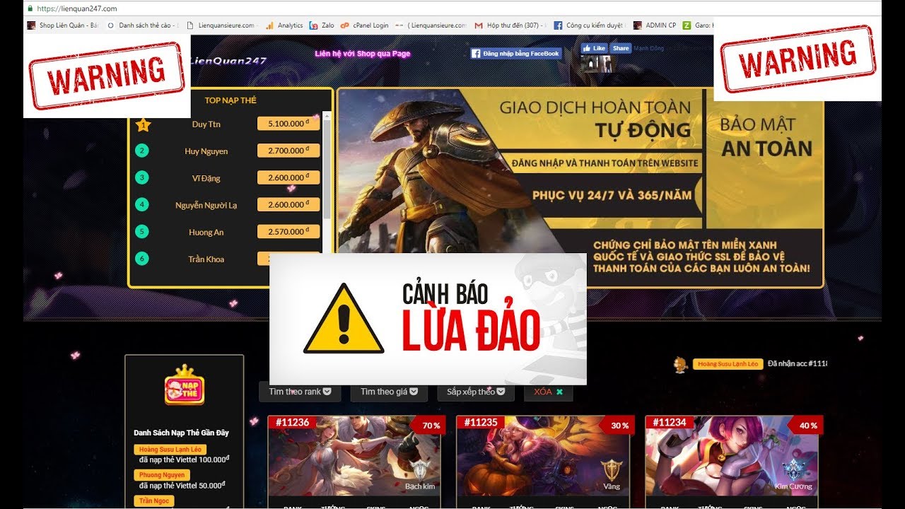 Hàng loạt các trang giả mạo giftcode Liên Quân Mobile, game thủ cần tỉnh táo