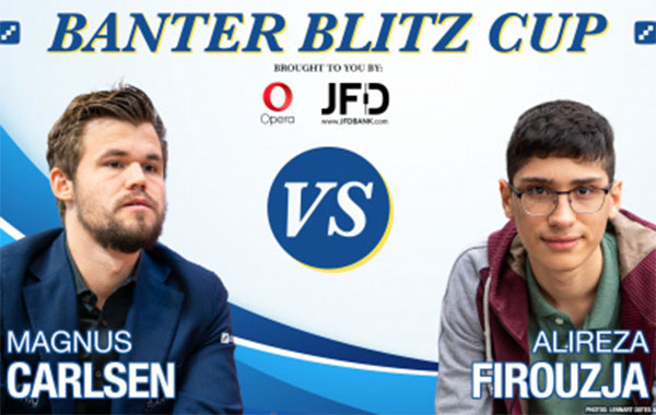 Chung kết cờ chớp Banter Blitz Cup 2020: Vua cờ Magnus Carlsen thua sốc thiếu niên lưu vong 16 tuổi