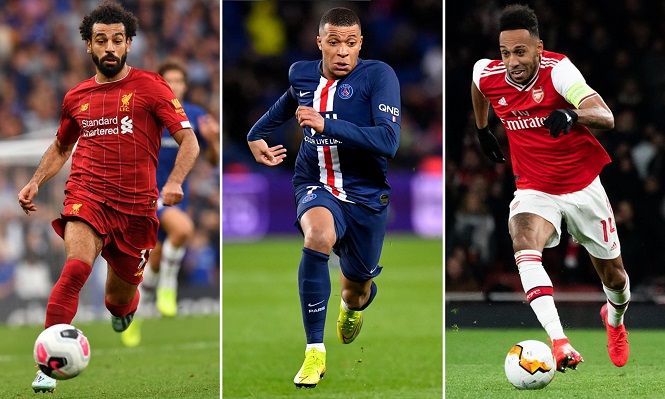 Mbappe và Aubameyang dẫn đầu top cầu thủ nhanh nhất thế giới