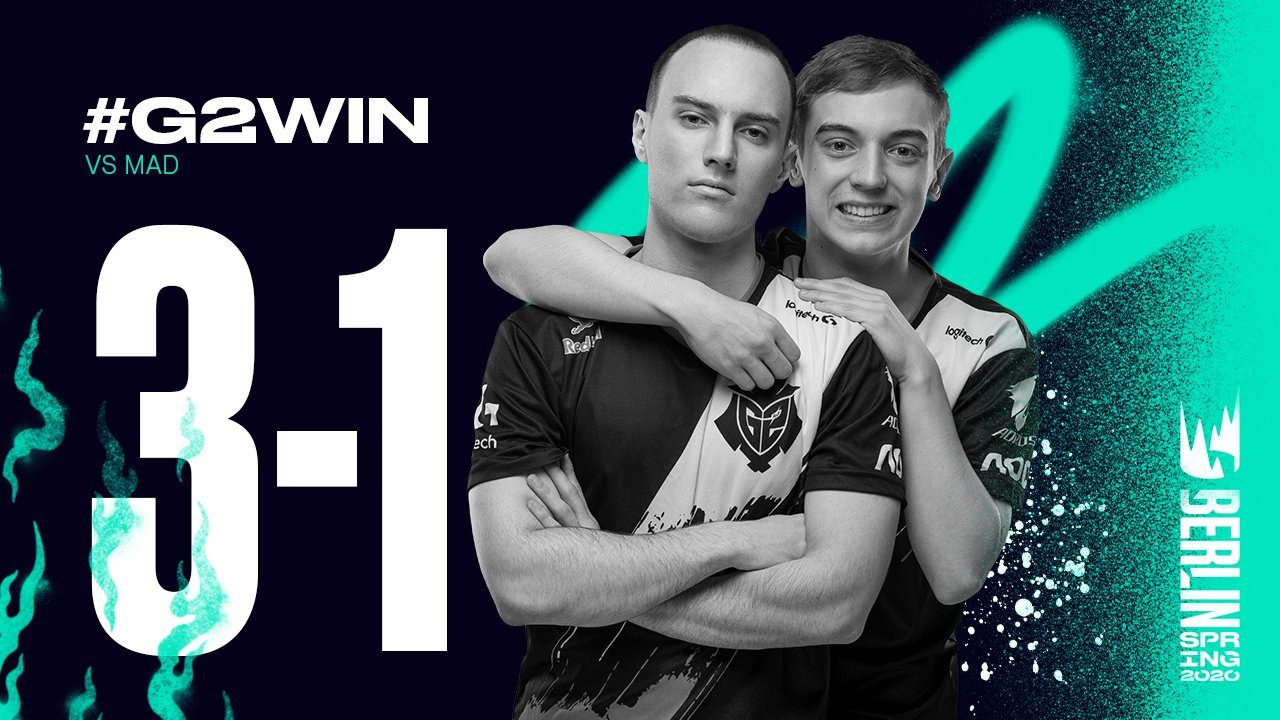 G2 thẳng tiến vào chung kết LEC Mùa Xuân 2020, đối đầu Fnatic