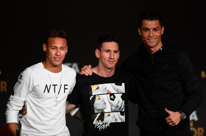 Messi, Ronaldo và Neymar tạo cột mốc 100 triệu euro cách đây 5 năm