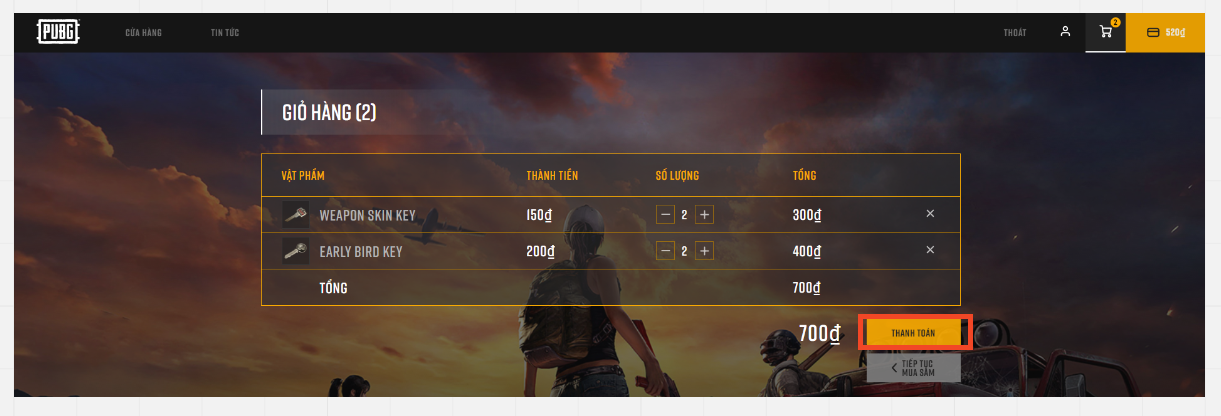 PUBG giảm giá đặc biệt, chỉ còn 170.000 đồng PUBG giảm giá đặc biệt, chỉ còn 170.000 đồng