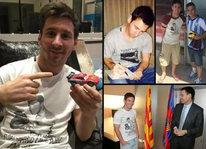 Messi coi VĐV nào là thần tượng của mình trong sự nghiệp?