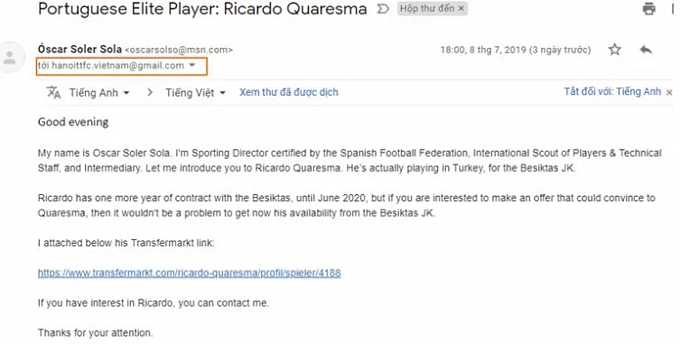 Ricardo Quaresma phiêu dạt về đâu sau khi bị Hà Nội FC từ chối đá V-League?
