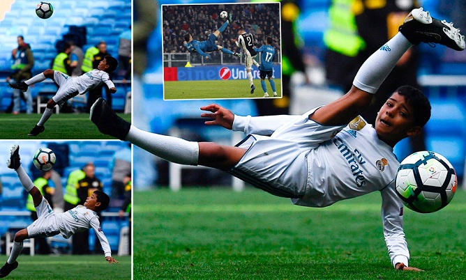 Cristiano Ronaldo Jr: Bản sao đích thực của CR7
