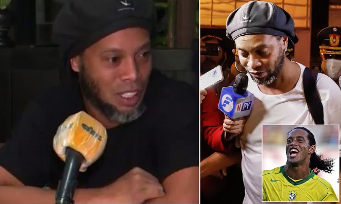 Ronaldinho sốc và bất ngờ khi bị bắt cùng anh trai ở Paraguay