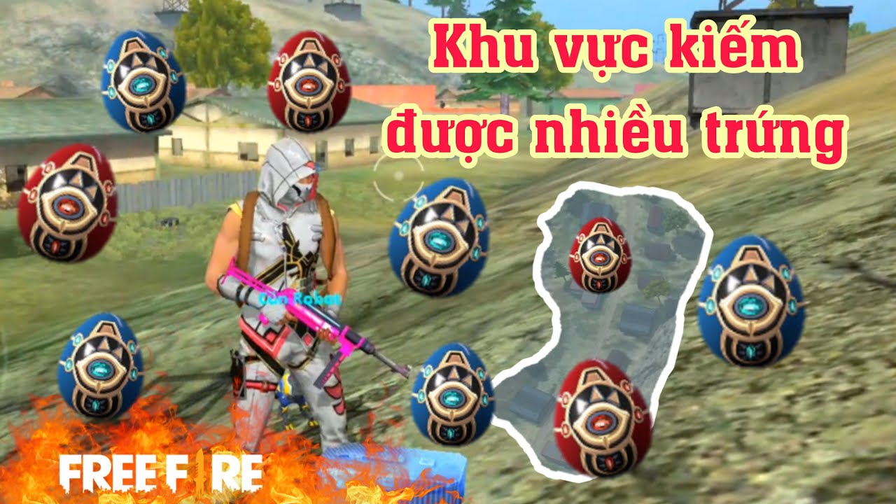 Cách tìm kiếm trứng đỏ trong Free Fire ở đâu?