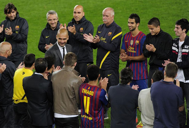 Tròn 8 năm Guardiola nói lời từ biệt Barca