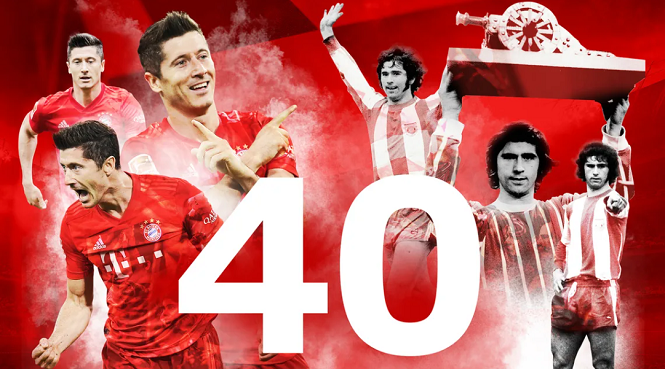 Lewandowski cùng Bayern Munich nhắm đến kỷ lục tồn tại nửa thế kỷ
